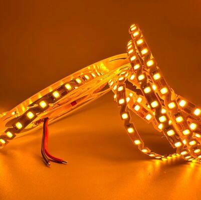 2700K Warm White Zigzag LED Strip 120LEDs/M Gold High Brightness CE ROHS