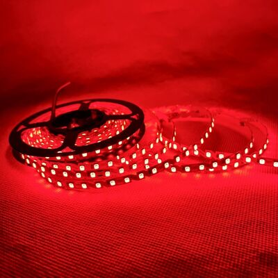 Red 2835 Zigzag LED Strip 120LED/m 3M Adhesive Tape Flexible SMD Light