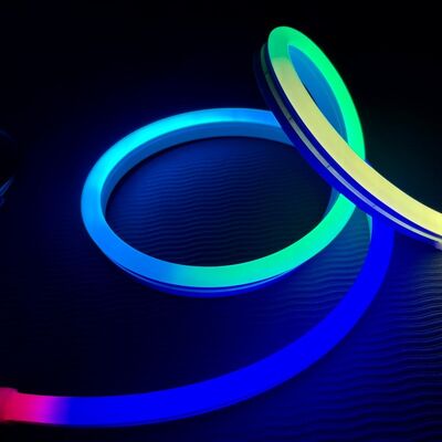 3535 RGBIC LED Neon Flex Strip 12V 8x17mm Addressable 120LED/M Light