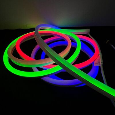 Addressable RGBIC LED Neon Flex 10×23mm Side Glow Silicone Tube for Creative Lighting